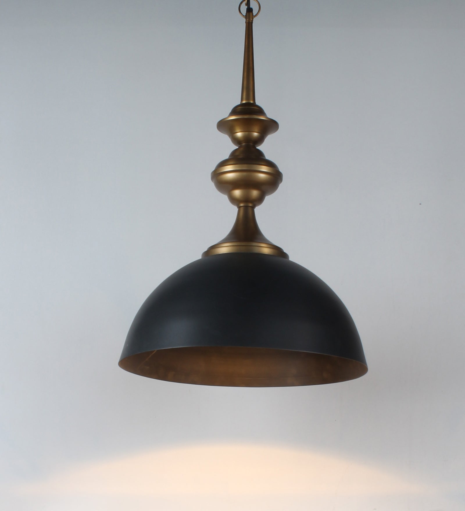 Ujjala Natural Iron Dome Hanging Light