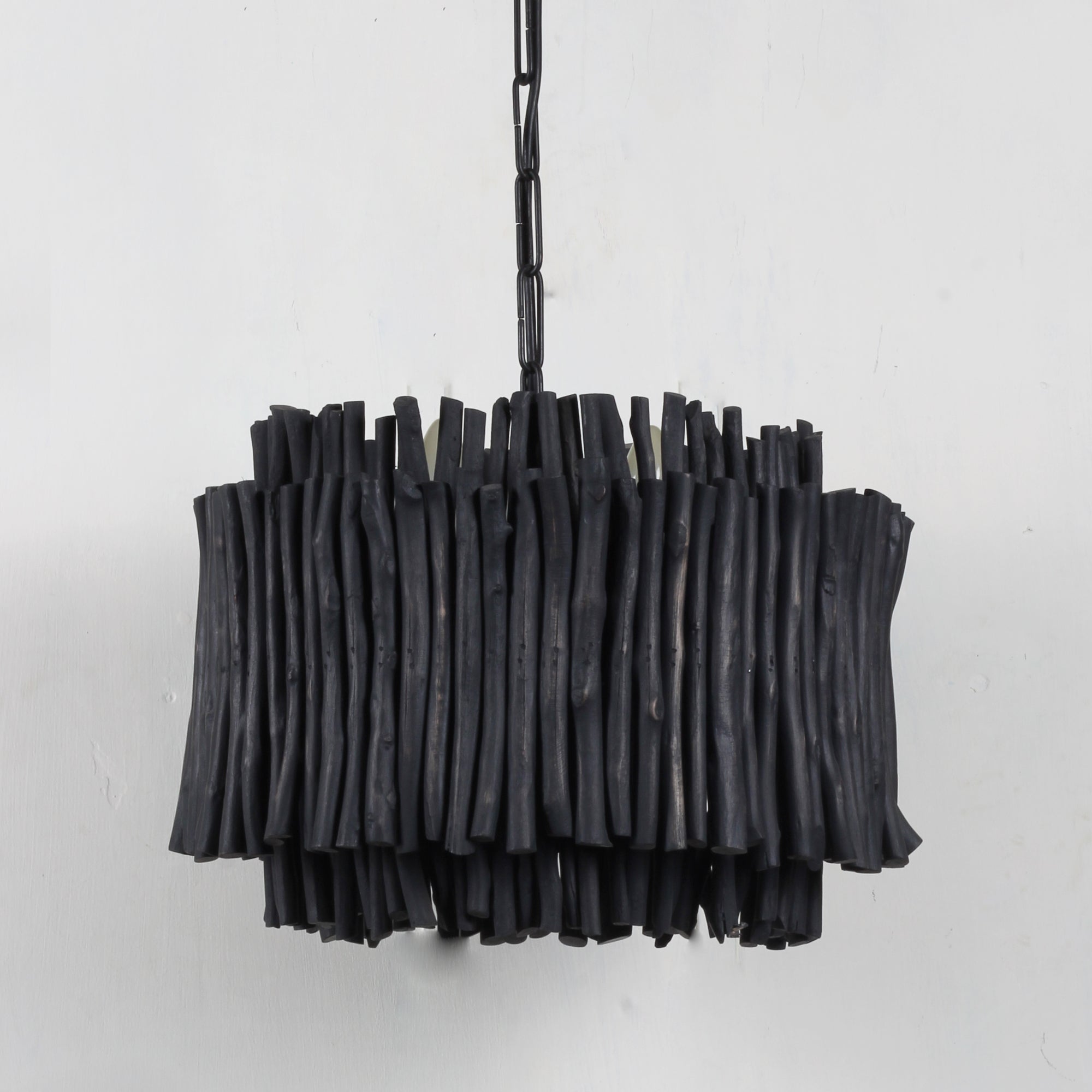 Teak Wood hanging grey Light