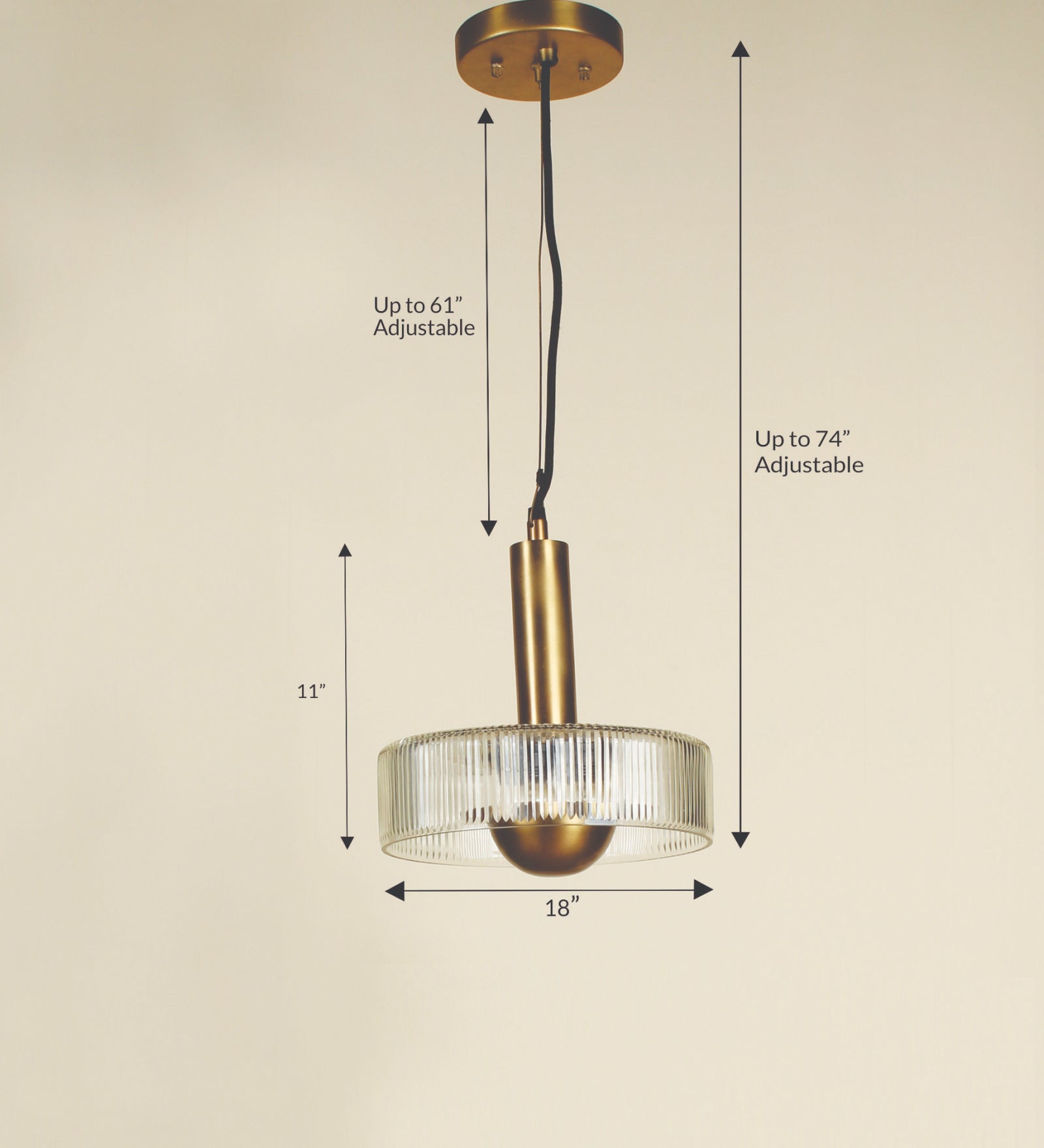 Ujjala Glass Fixture Pendant Light