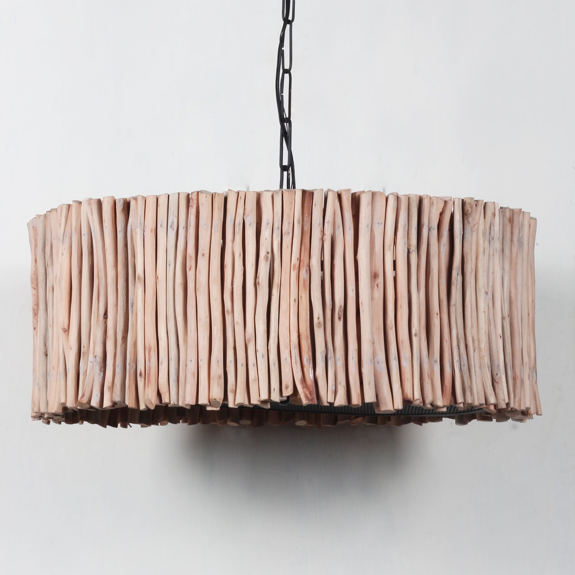 Natural Wood Teak Pendent Light