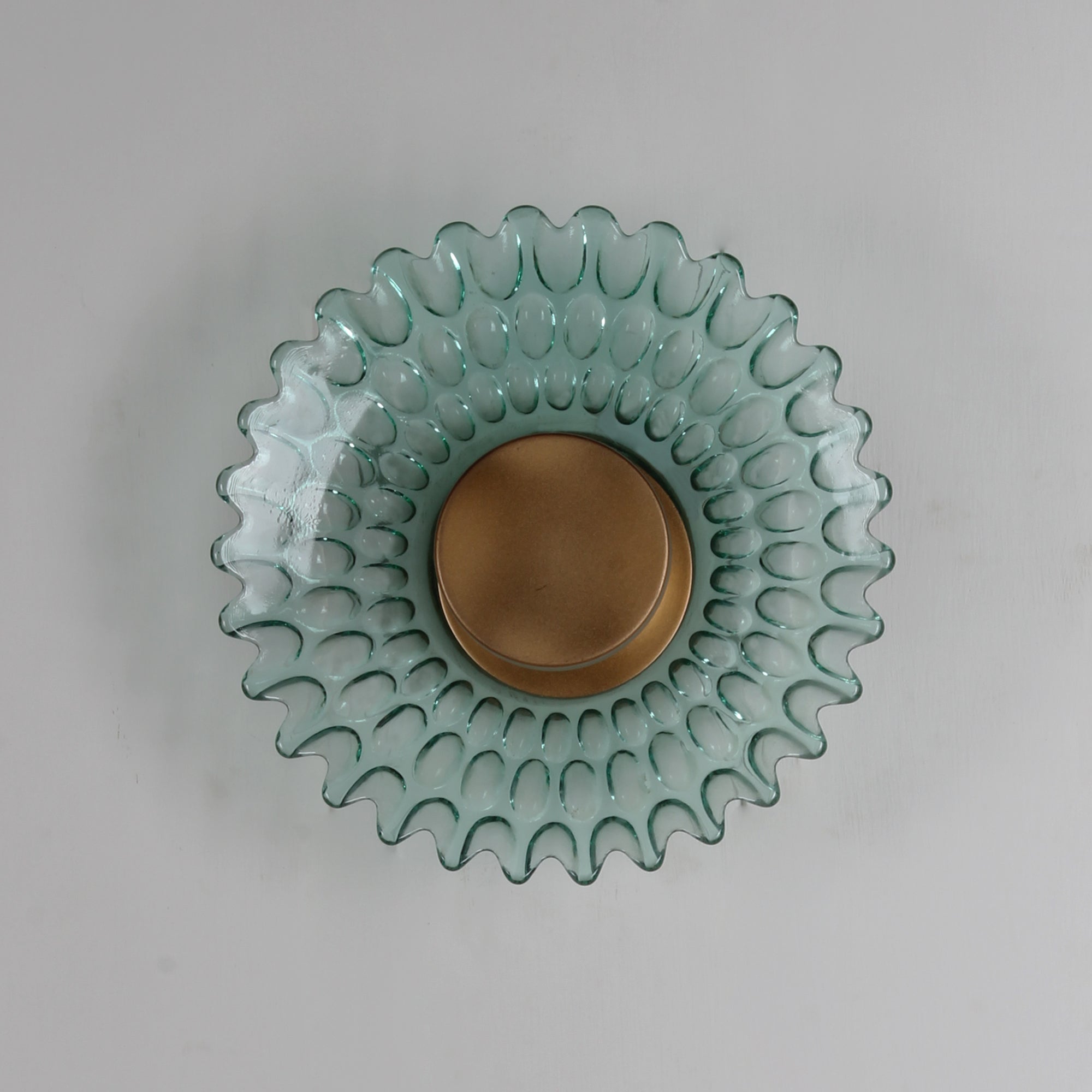 Green Glass Wall Lamp