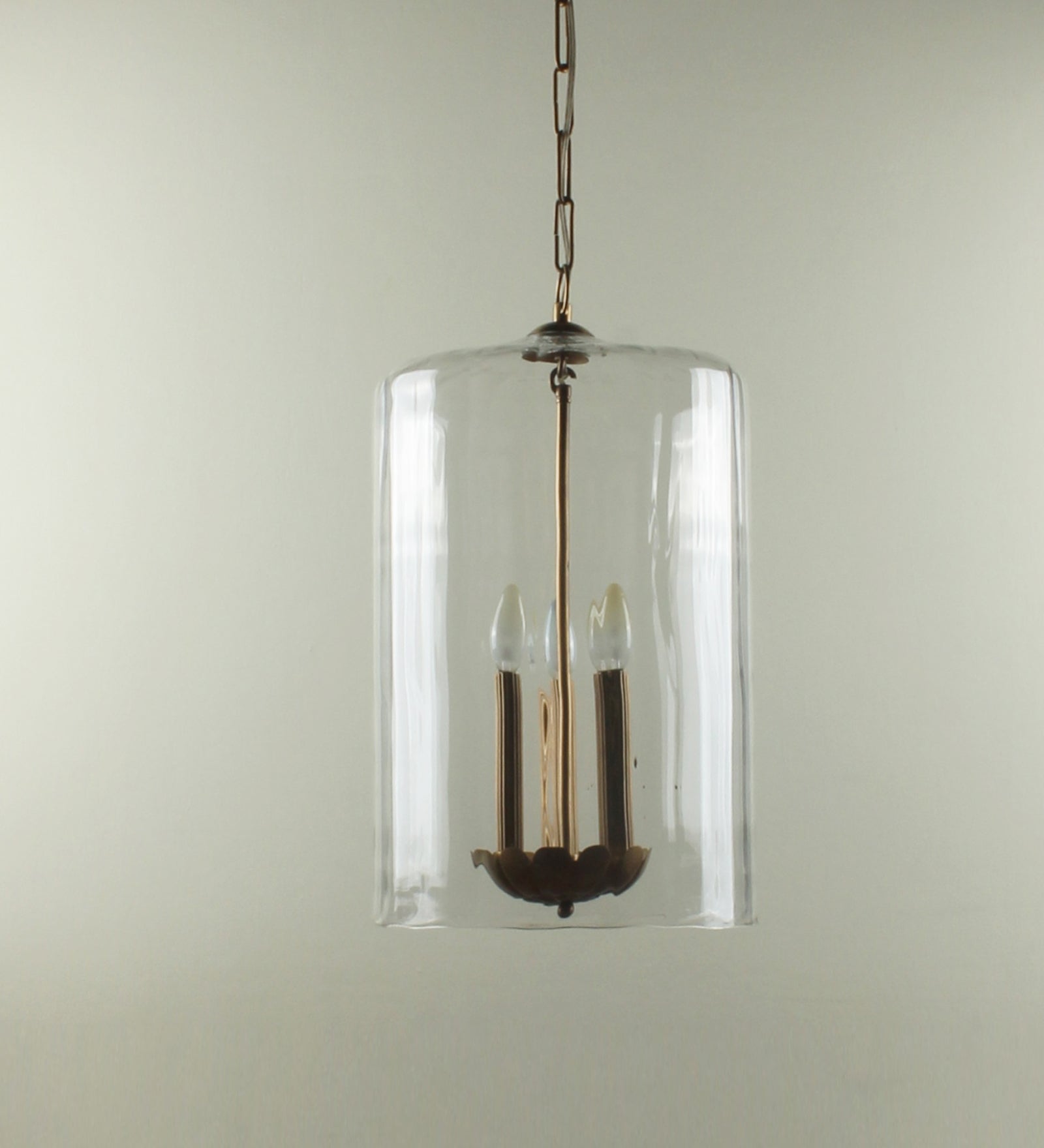Ujjala glass Pendant Light 3 Bulb Holder