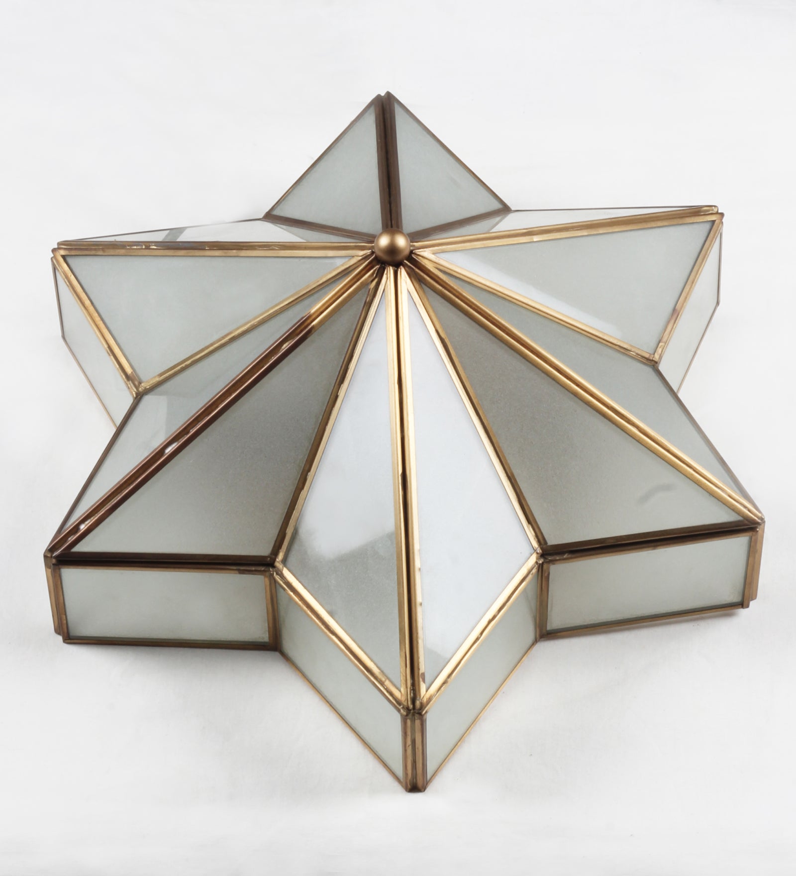 Frosted Glass & Metal Ceiling Light