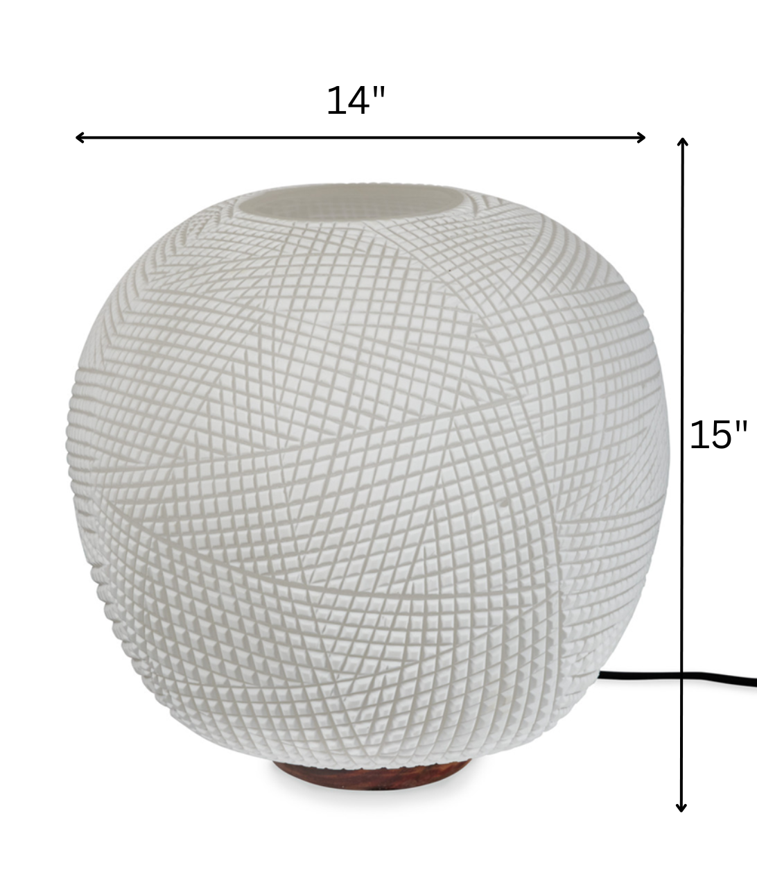 Ujjala Cutting Glass Table Lamp