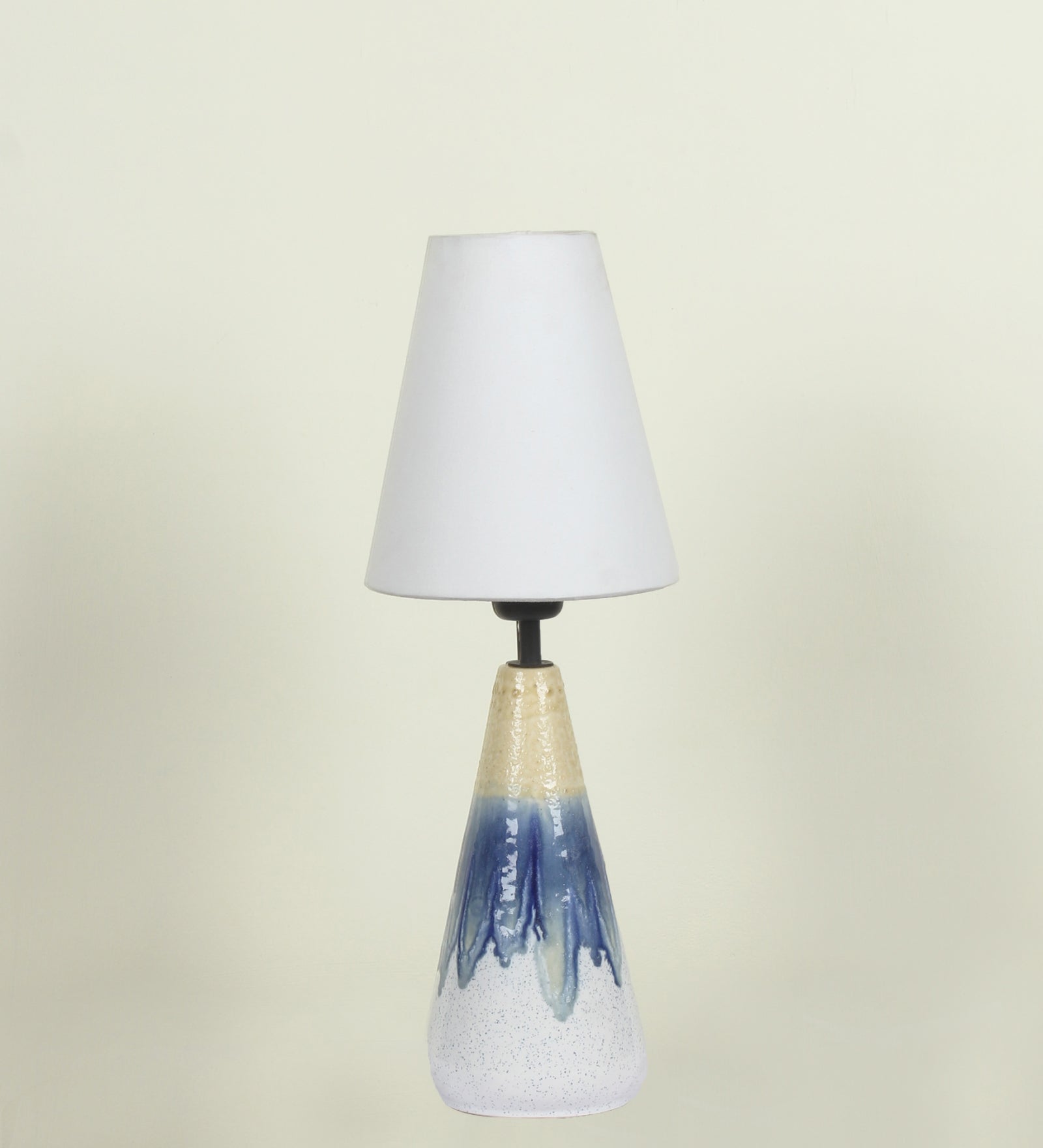 Ujjala Ceramic Table Lamp & Fabric Lampshade