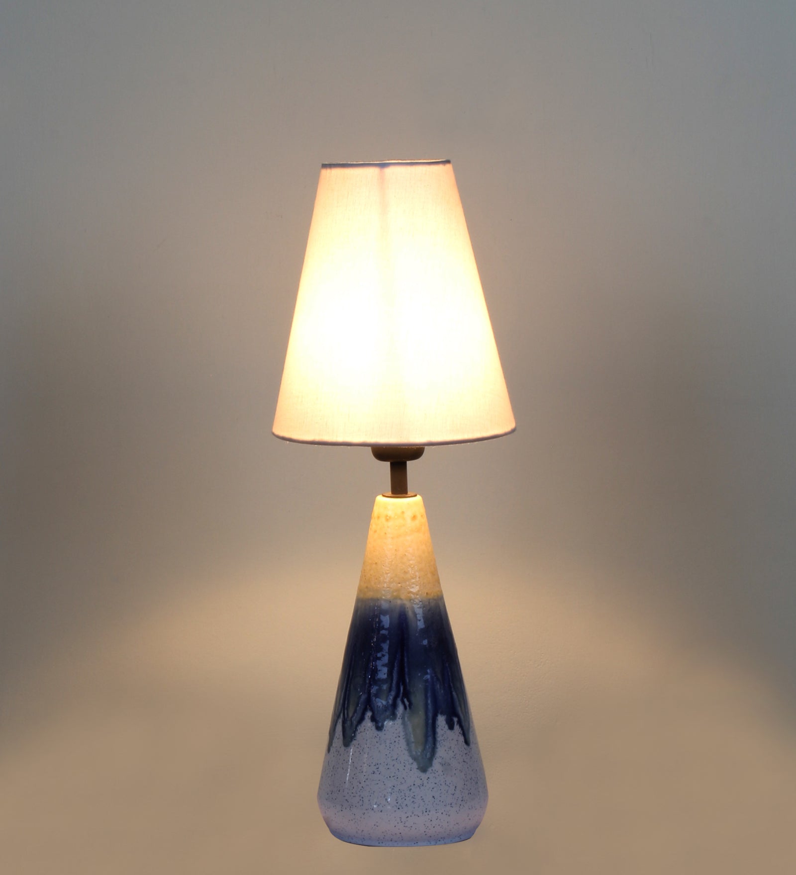 Ujjala Ceramic Table Lamp & Fabric Lampshade