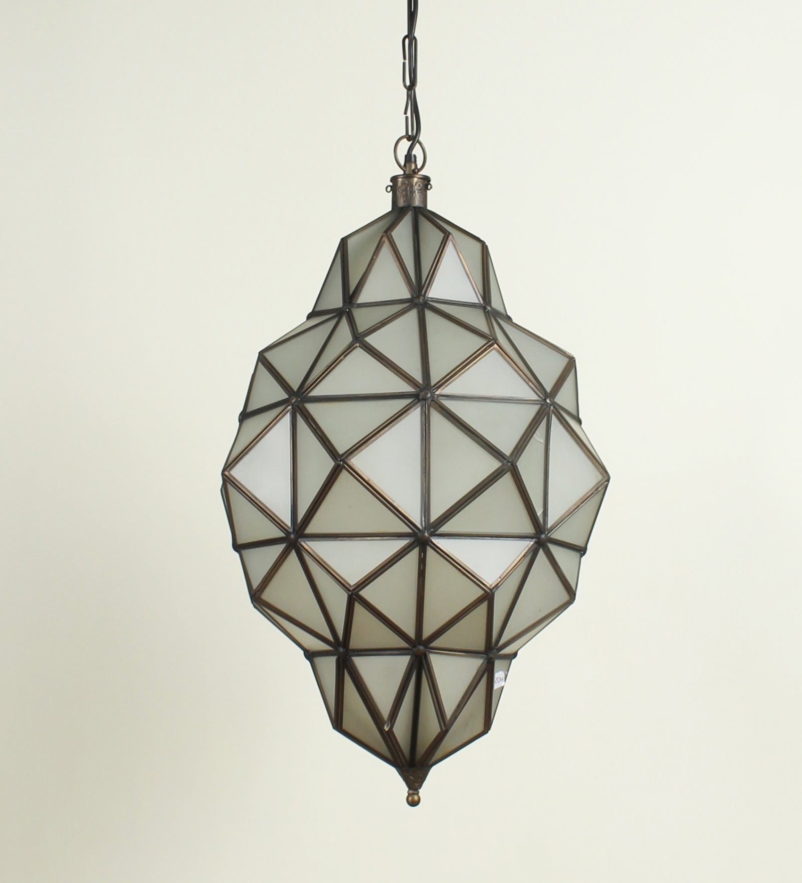 Ujjala Frosted Glass Pendant Light 3 Holder