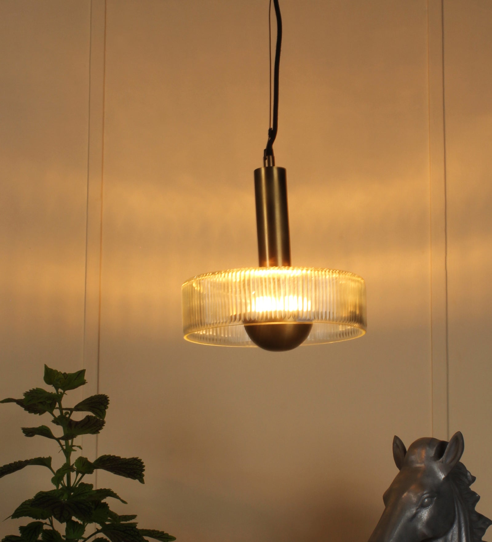 Ujjala Glass Fixture Pendant Light