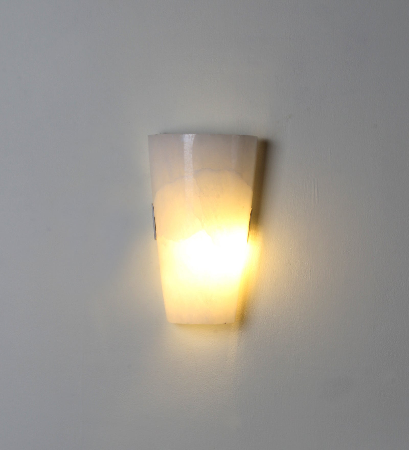 Alabaster Curved Wall Light