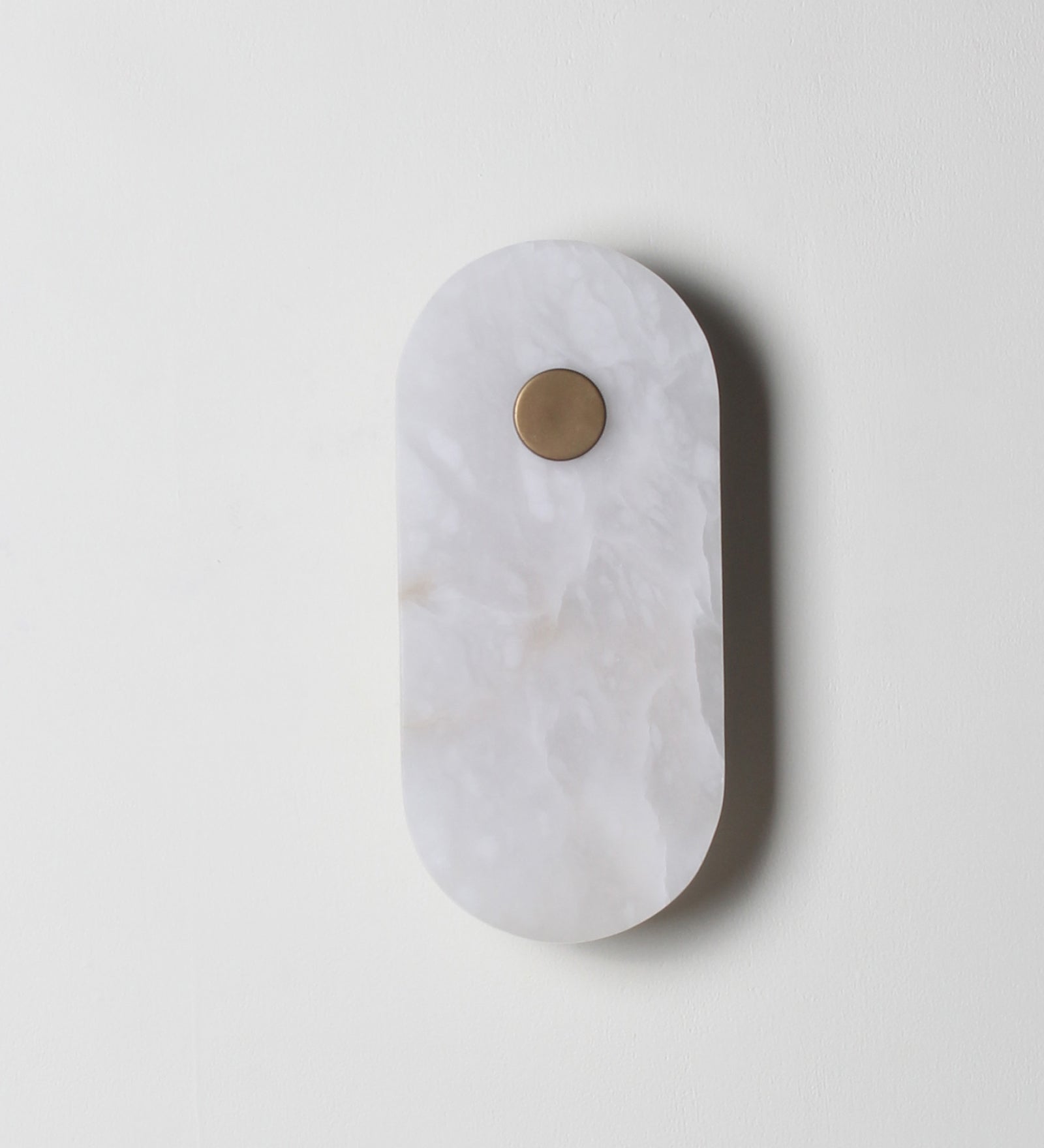 Alabaster Oval Shape Wall Light