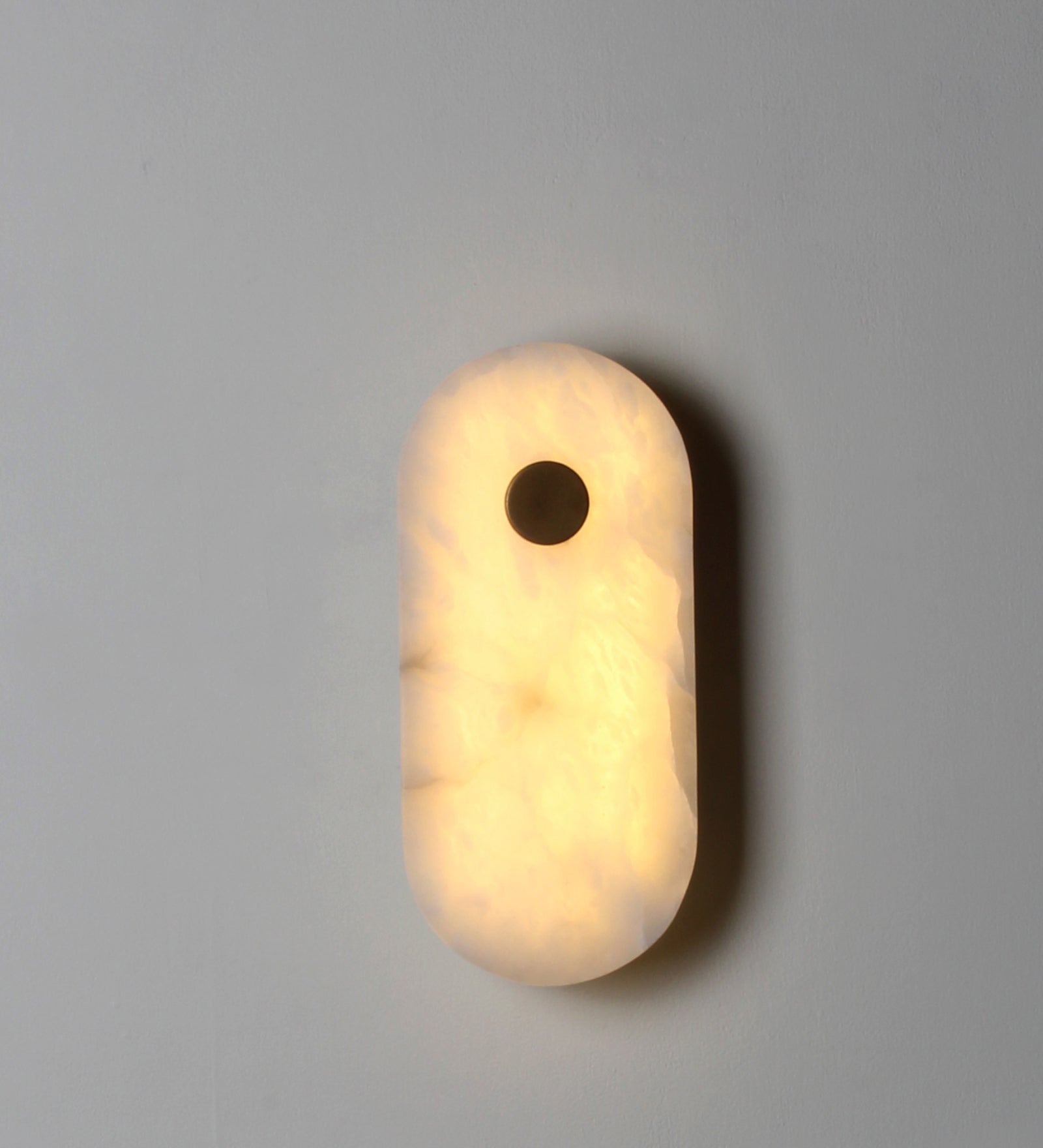 Alabaster Oval Shape Wall Light