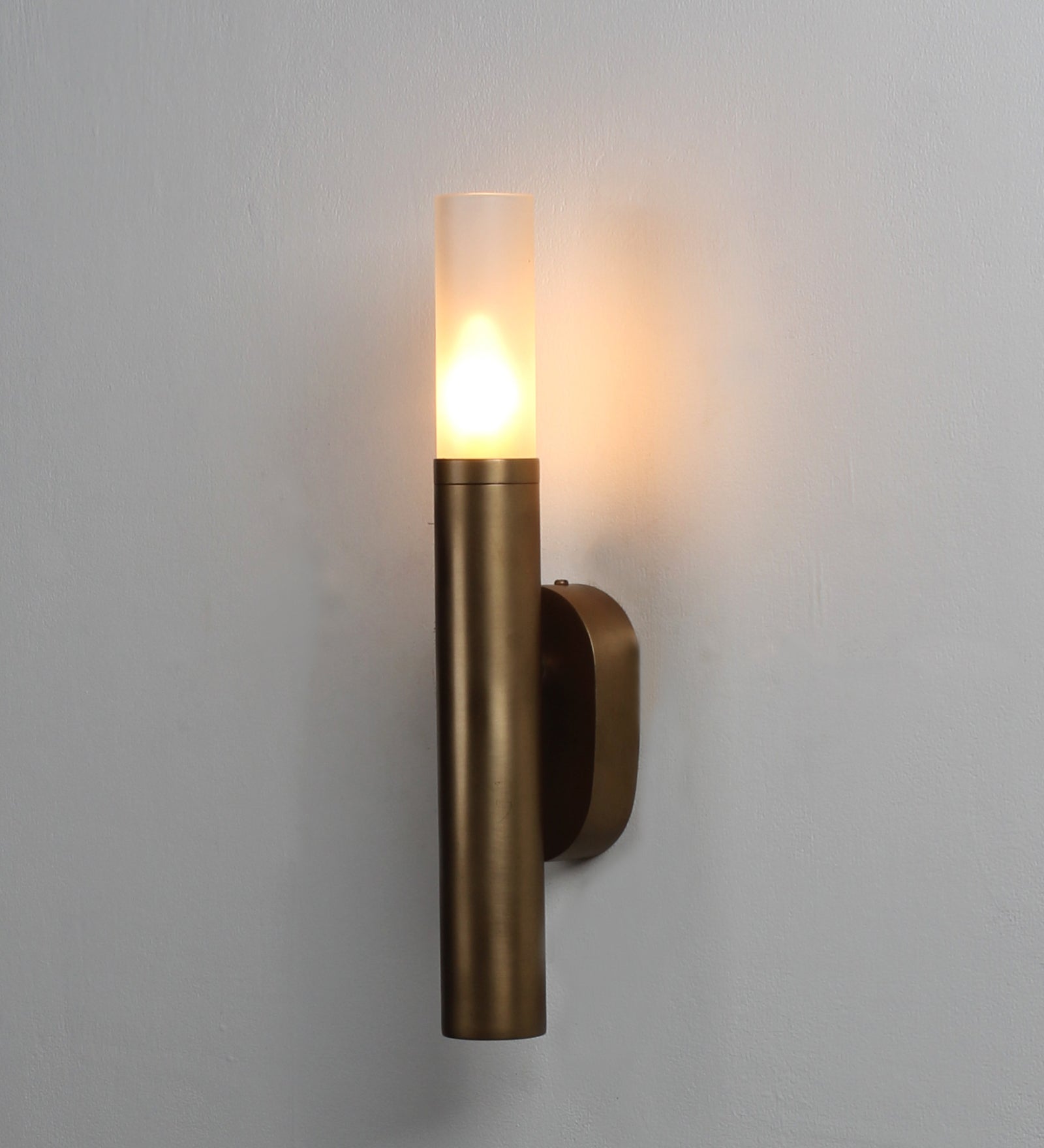 Metal Antique Brass LED Up wall Light