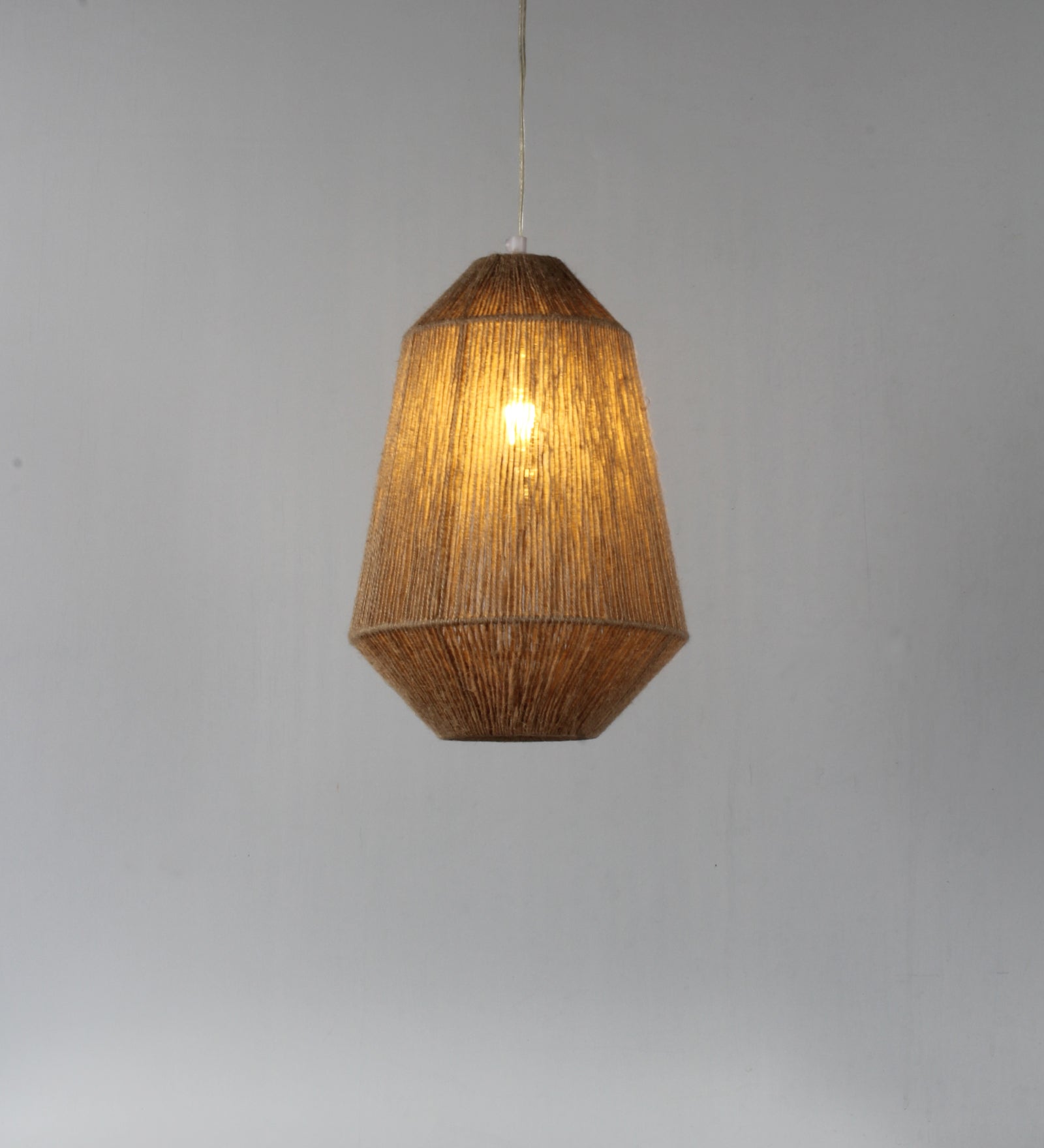 Natural Jute Dome Hanging Light