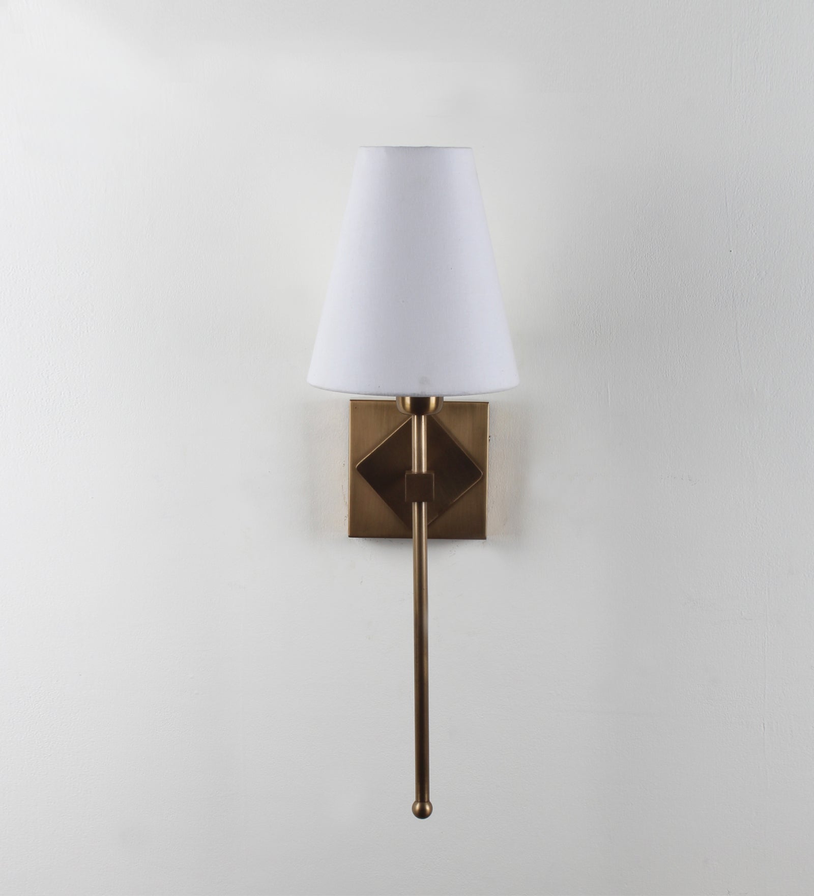 Metal & Up wall light with fabric Lampshade