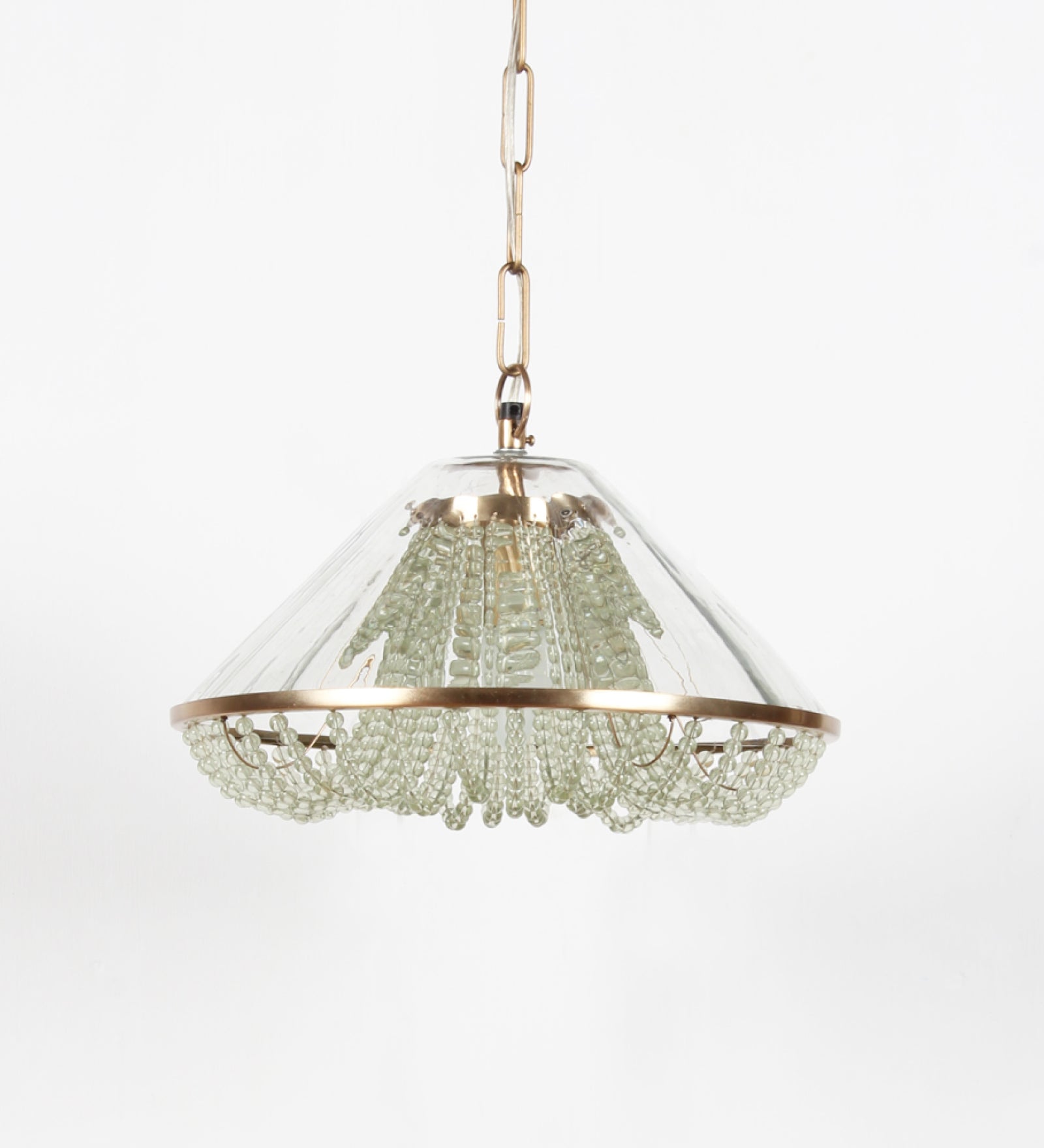 Ujjala Clear Glass & Frosted Beads Pendant Light